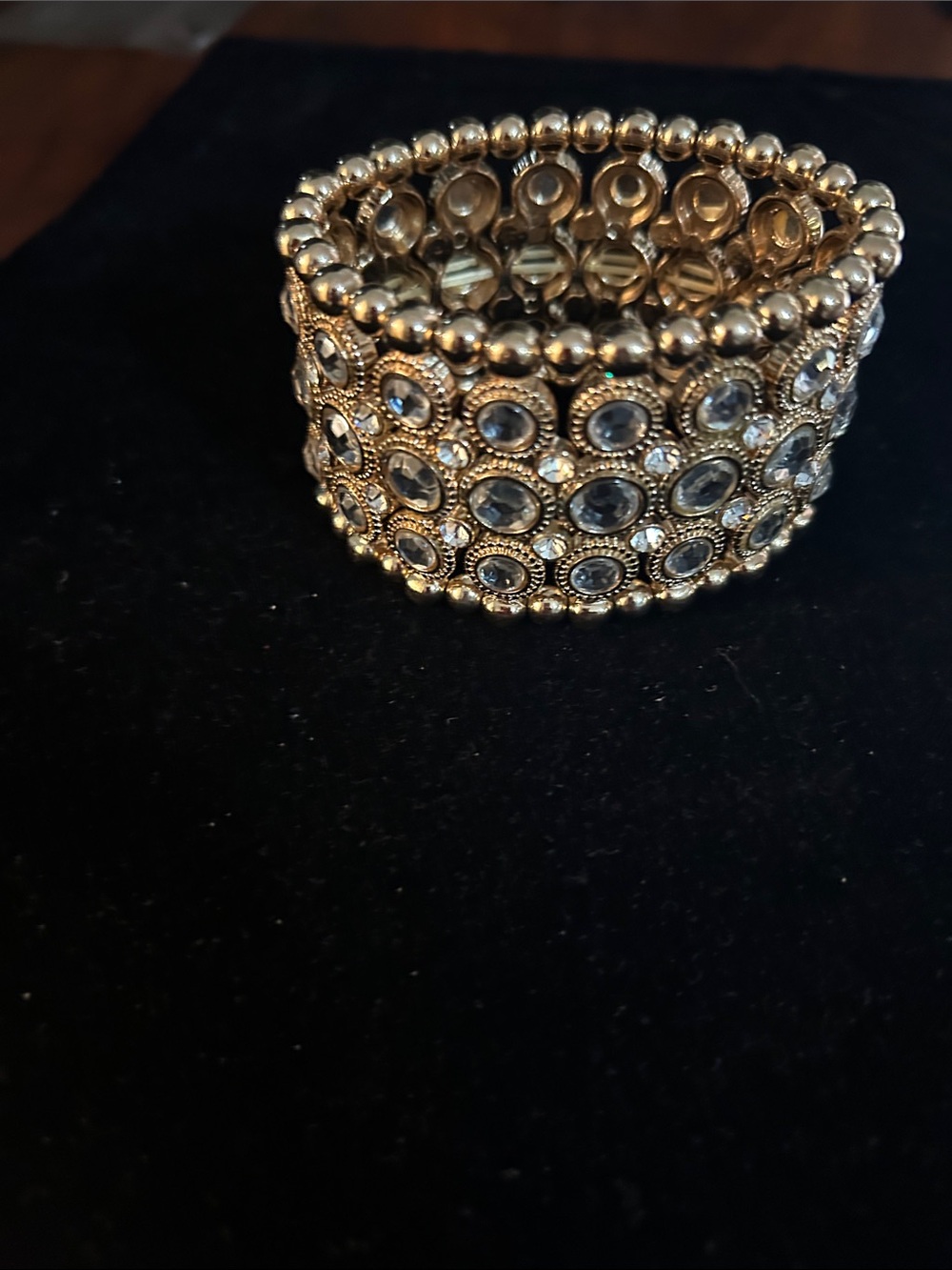 Gold-Tone Crystal Stretch Bracelet - Womens Jewelry